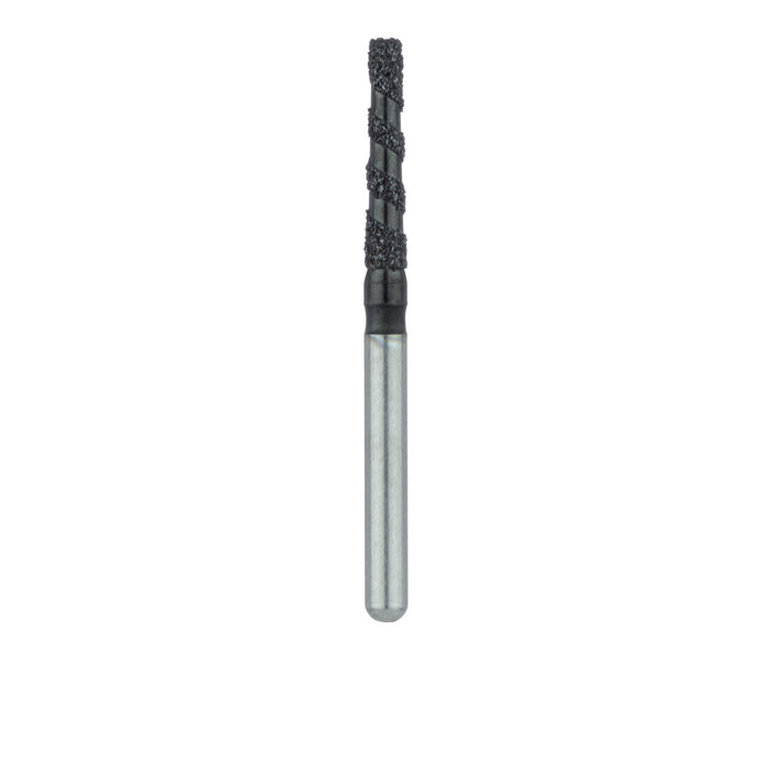 Black Cobra Diamond Bur, Flat End Taper, 1.6mm Ø, Super Coarse, FG - B847-016-FG - Avtec Dental