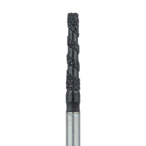 Black Cobra Diamond Bur, Flat End Taper, 1.6mm Ø, Super Coarse, FG - B847-016-FG - Avtec Dental