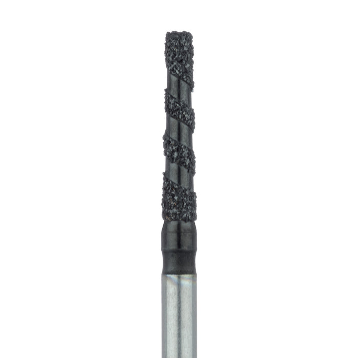 Black Cobra Diamond Bur, Flat End Taper, 1.6mm Ø, Super Coarse, FG - B847-016-FG - Avtec Dental