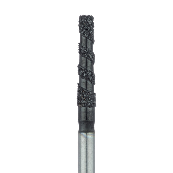 Black Cobra Diamond Bur, Flat End Taper, 1.8mm Ø, Super Coarse, FG - B847-018-FG - Avtec Dental