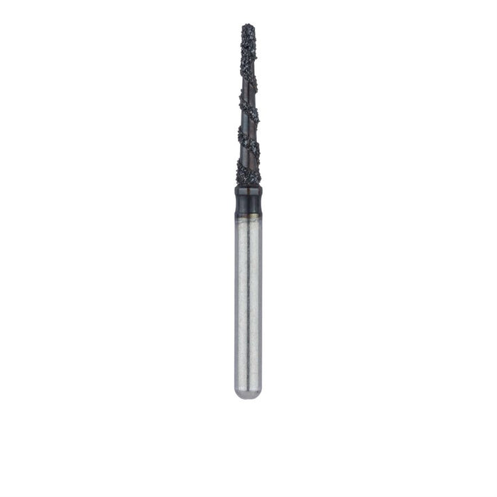 Black Cobra Diamond Bur, Round End Taper, 1.4mm Ø, Super Coarse, FG - B850-014-FG - Avtec Dental