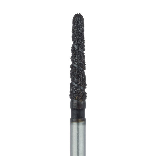 Black Cobra Diamond Bur, Round End Taper, 1.6mm Ø, Super Coarse, FG - B850-016-FG - Avtec Dental