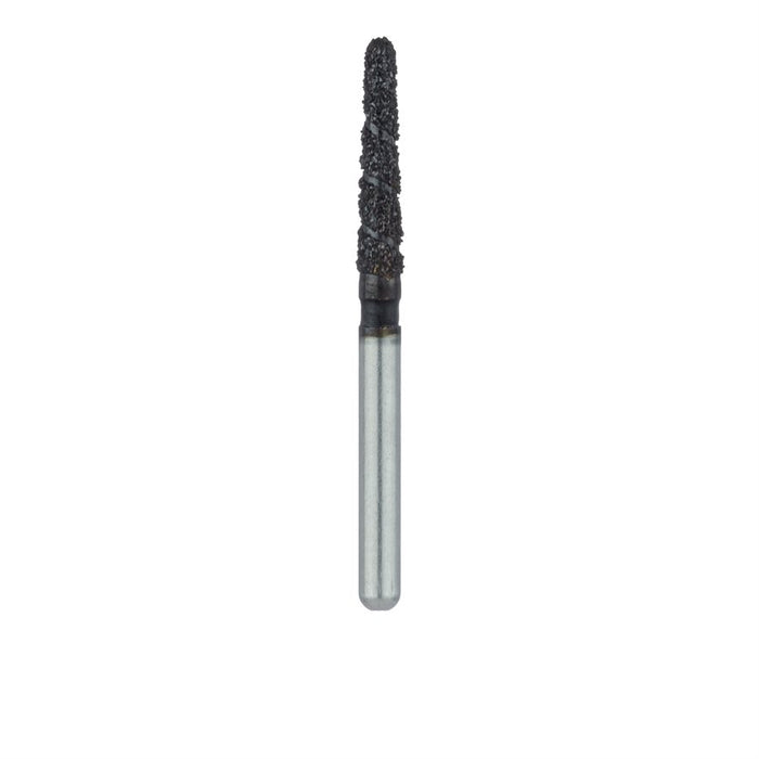 Black Cobra Diamond Bur, Round End Taper, 1.6mm Ø, Super Coarse, FG - B850-016-FG - Avtec Dental