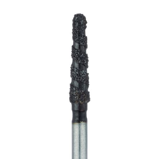 Black Cobra Diamond Bur, Round End Taper, 1.8mm Ø, Super Coarse, FG - B850-018-FG - Avtec Dental