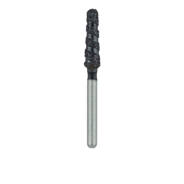 Black Cobra Diamond Bur, Round End Taper, 2.1mm Ø, Super Coarse, FG - B850-021-FG - Avtec Dental