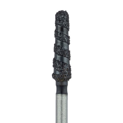 Black Cobra Diamond Bur, Round End Taper, 2.1mm Ø, Super Coarse, FG - B850-021-FG - Avtec Dental