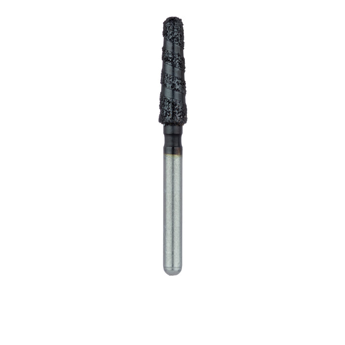 Black Cobra Diamond Bur, Round End Taper, 2.5mm Ø, Super Coarse, FG - B850-025-FG - Avtec Dental