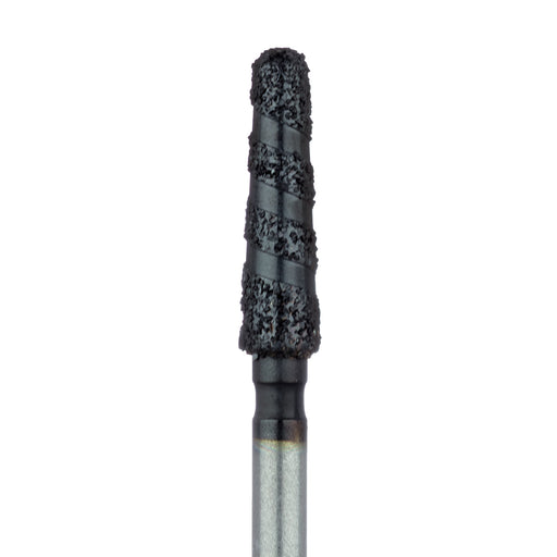 Black Cobra Diamond Bur, Round End Taper, 2.5mm Ø, Super Coarse, FG - B850-025-FG - Avtec Dental