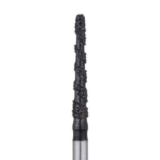 Black Cobra Diamond Bur, Round End Taper, 1.6mm Ø, Super Coarse, FG - B852-016-FG - Avtec Dental