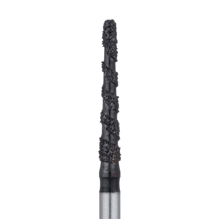 Black Cobra Diamond Bur, Round End Taper, 1.6mm Ø, Super Coarse, FG - B852-016-FG - Avtec Dental