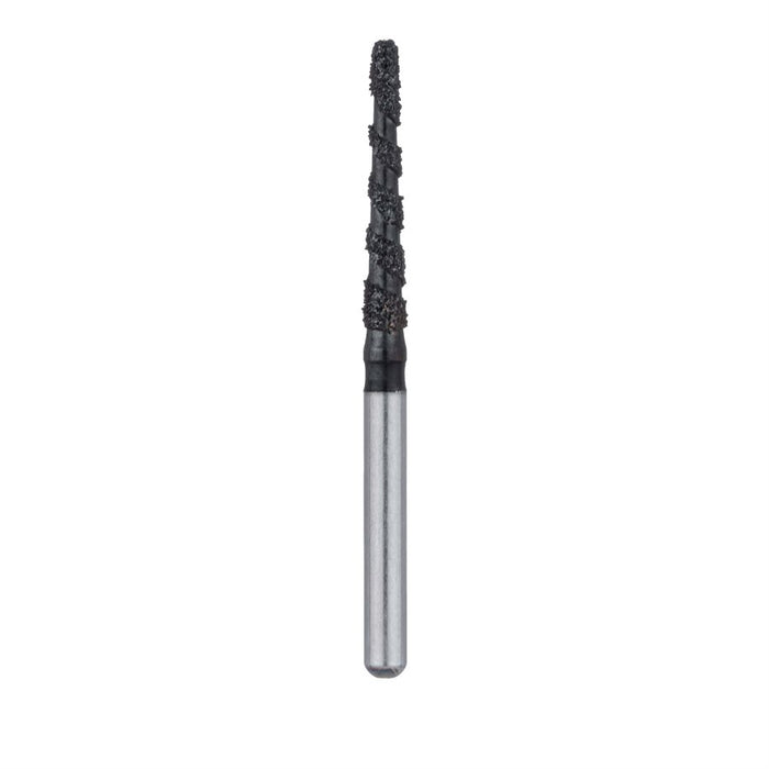 Black Cobra Diamond Bur, Round End Taper, 1.6mm Ø, Super Coarse, FG - B852-016-FG - Avtec Dental