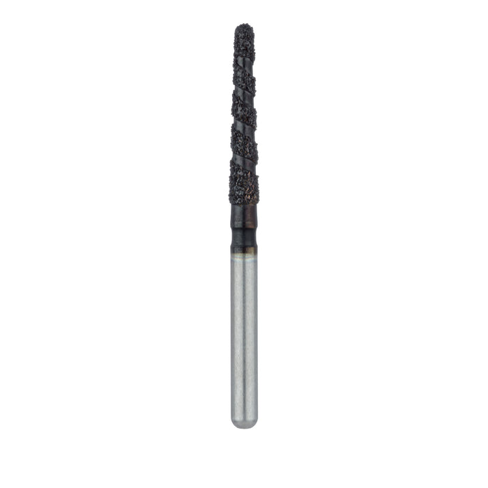 Black Cobra Diamond Bur, Round End Taper, 1.8mm Ø, Super Coarse, FG - B852-018-FG - Avtec Dental