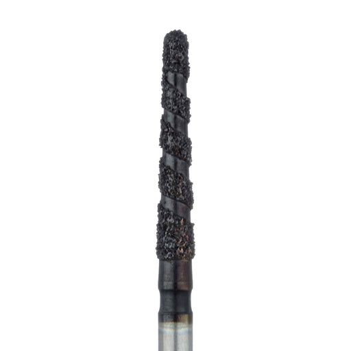 Black Cobra Diamond Bur, Round End Taper, 1.8mm Ø, Super Coarse, FG - B852-018-FG - Avtec Dental
