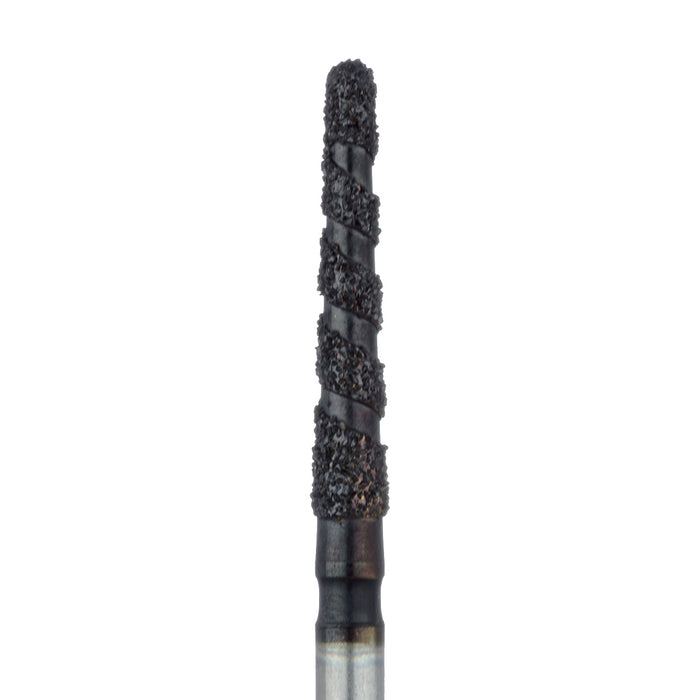 Black Cobra Diamond Bur, Round End Taper, 1.8mm Ø, Super Coarse, FG - B852-018-FG - Avtec Dental