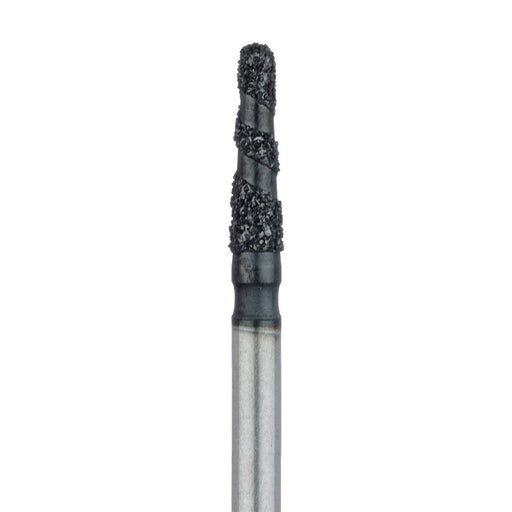Black Cobra Diamond Bur, Round End Taper, 1.6mm Ø, Super Coarse, FG - B855-016-FG - Avtec Dental