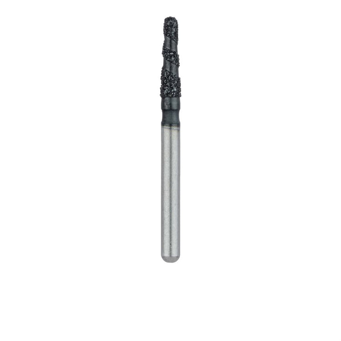 Black Cobra Diamond Bur, Round End Taper, 1.6mm Ø, Super Coarse, FG - B855-016-FG - Avtec Dental