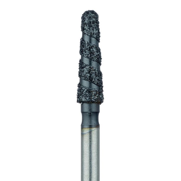 Black Cobra Diamond Bur, Round End Taper, 2.3mm Ø, Super Coarse, FG - B855-023-FG - Avtec Dental