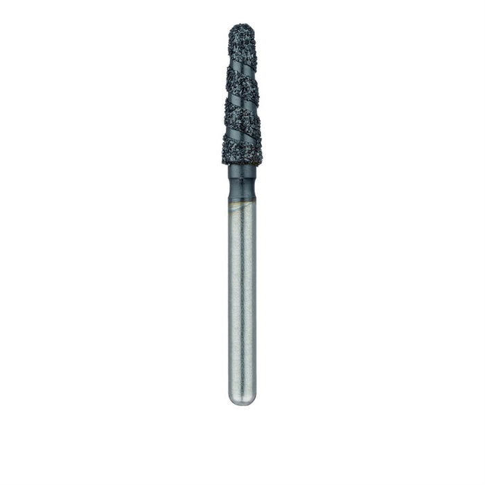 Black Cobra Diamond Bur, Round End Taper, 2.3mm Ø, Super Coarse, FG - B855-023-FG - Avtec Dental