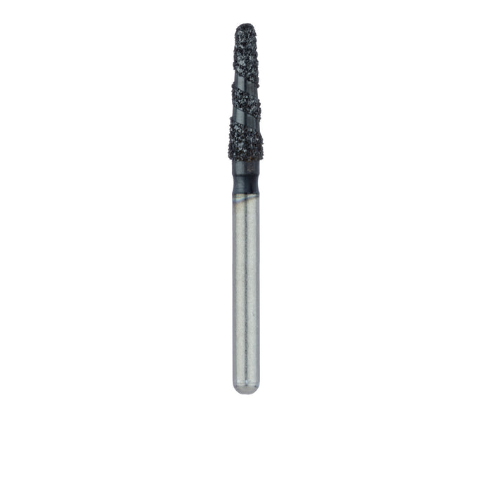 Black Cobra Diamond Bur, Round End Taper, 1.8mm Ø, Super Coarse, FG - B855-018-FG - Avtec Dental