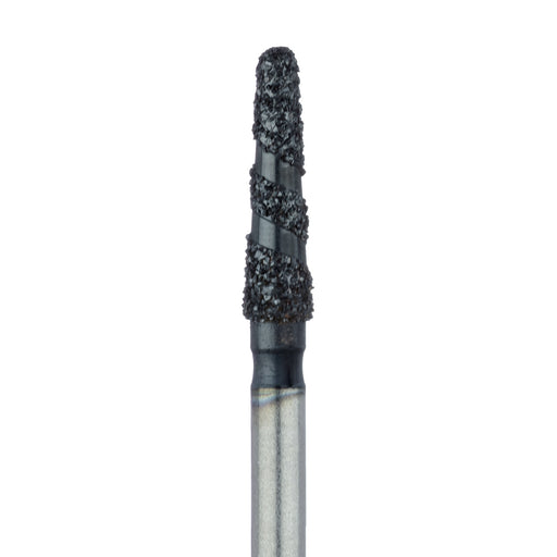 Black Cobra Diamond Bur, Round End Taper, 1.8mm Ø, Super Coarse, FG - B855-018-FG - Avtec Dental