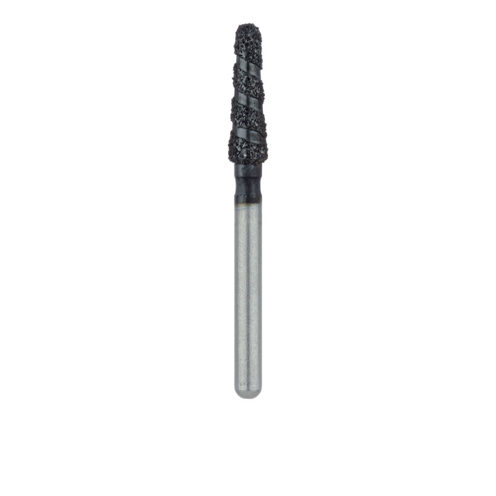 Black Cobra Diamond Bur, Round End Taper, 2.1mm Ø, Super Coarse, FG - B855-021-FG - Avtec Dental