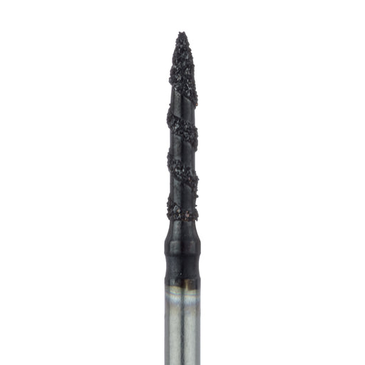 Black Cobra Diamond Bur, Flame, 1.4mm Ø, Super Coarse, FG - B862-014-FG - Avtec Dental
