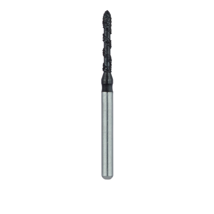 Black Cobra Diamond Bur, Long Torpedo, 1.2mm Ø, Super Coarse, FG - B868-012-FG - Avtec Dental