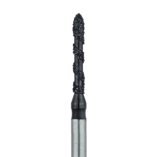 Black Cobra Diamond Bur, Long Torpedo, 1.2mm Ø, Super Coarse, FG - B868-012-FG - Avtec Dental