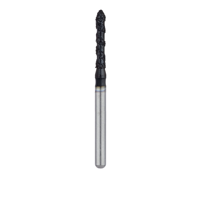 Black Cobra Diamond Bur, Long Torpedo, 1.4mm Ø, Super Coarse, FG - B868-014-FG - Avtec Dental