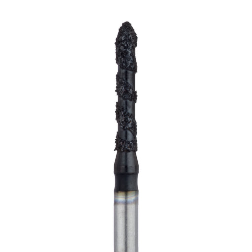 Black Cobra Diamond Bur, Long Torpedo, 1.4mm Ø, Super Coarse, FG - B868-014-FG - Avtec Dental