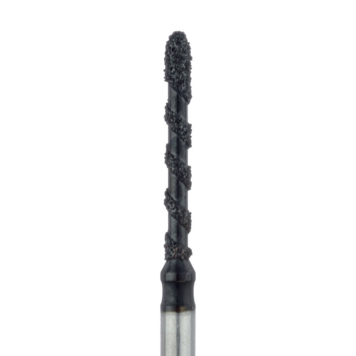 Black Cobra Diamond Bur, Straight Bevel Tip, 1.2mm Ø, Super Coarse, FG  - B869-012-FG - Avtec Dental