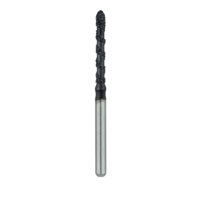 Black Cobra Diamond Bur, Straight Bevel Tip, 1.4mm Ø, Super Coarse, FG - B869-014-FG - Avtec Dental