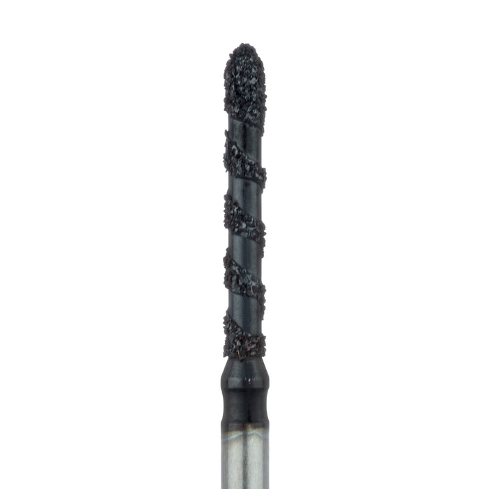 Black Cobra Diamond Bur, Straight Bevel Tip, 1.4mm Ø, Super Coarse, FG - B869-014-FG - Avtec Dental