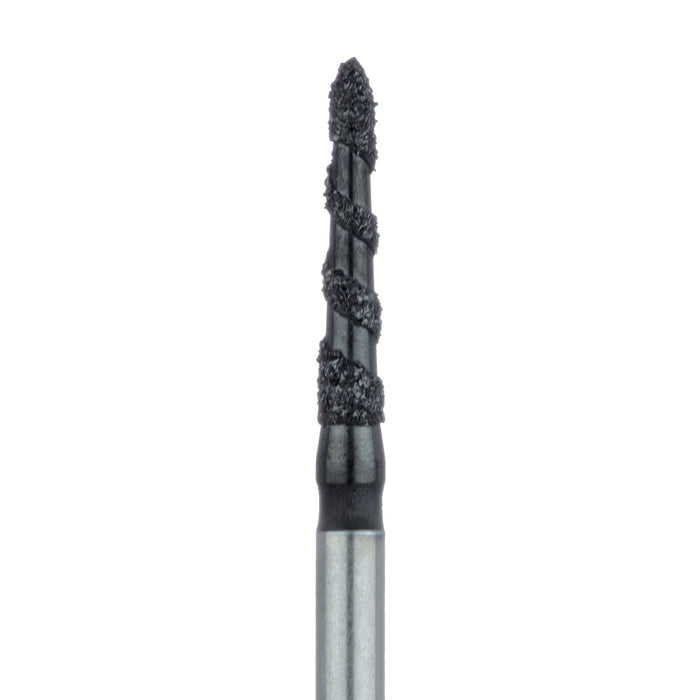 Black Cobra Diamond Bur, Modified Chamfer, 1.6mm Ø, Super Coarse, FG - B878-016-FG - Avtec Dental