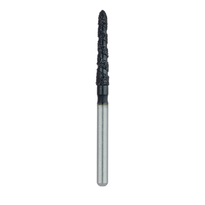 Black Cobra Diamond Bur, Long Modified Chamfer, 1.8mm Ø, Super Coarse, FG - B879-018-FG - Avtec Dental