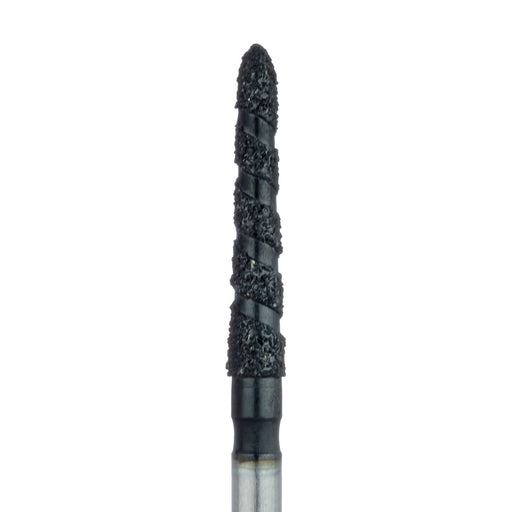 Black Cobra Diamond Bur, Long Modified Chamfer, 1.8mm Ø, Super Coarse, FG - B879-018-FG - Avtec Dental