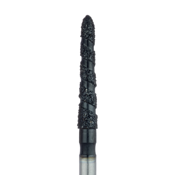 Black Cobra Diamond Bur, Long Modified Chamfer, 1.8mm Ø, Super Coarse, FG - B879-018-FG - Avtec Dental