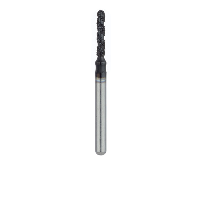 Black Cobra Diamond Bur, Round End Cylinder, 1.2mm Ø, Super Coarse, FG - B880-012-FG - Avtec Dental