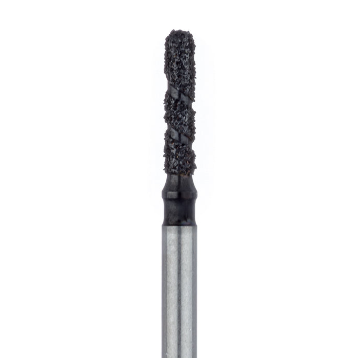 Black Cobra Diamond Bur, Round End Cylinder, 1.4mm Ø, Super Coarse, FG - B880-014-FG - Avtec Dental