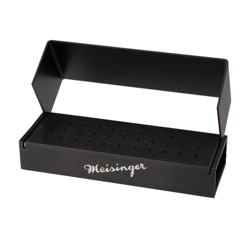 Bur Block, Anodized Aluminum, Black, 3 Rows, 33 HP, Sterilizable - BLK1001 - Avtec Dental