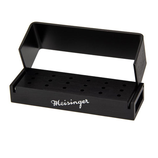 Bur Block, Anodized Aluminum, Black, 3 Rows, 18RA, Sterilizable - BLK18RA - Avtec Dental