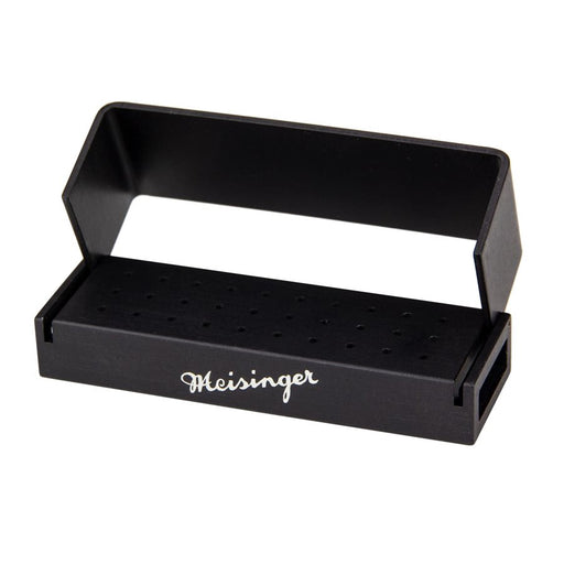 Bur Block, Anodized Aluminum, Black, 3 Rows, 30 FG, Sterilizable - BLK606 - Avtec Dental