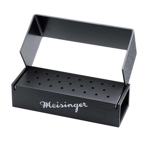 Black Aluminum Bur Block 23 Holes - BLK702 - Avtec Dental