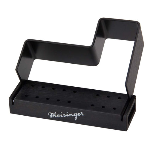 Bur Block, Anodized Aluminum, Black, 2 Rows, 10 RA, 6 HP, Step Block, Sterilizable - BLK800S - Avtec Dental