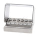 Bur Block, Stainless Steel with Grommets, 12 FG / RA, Non-Corrosive, Sterilizable - BS440 - Avtec Dental