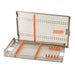 Stainless Steel Tray 273mm B x 29mm H x 176mm T for 16 Surgical Hand Instruments - BWT03 - Avtec Dental