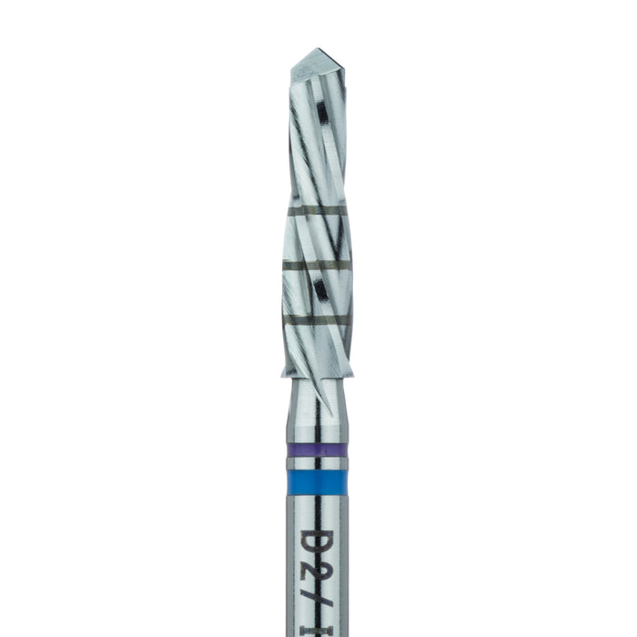 Surgery, Purple / Blue Expansion Drill I, 3mm Ø, 12mm Length, RAL - D2003 - Avtec Dental