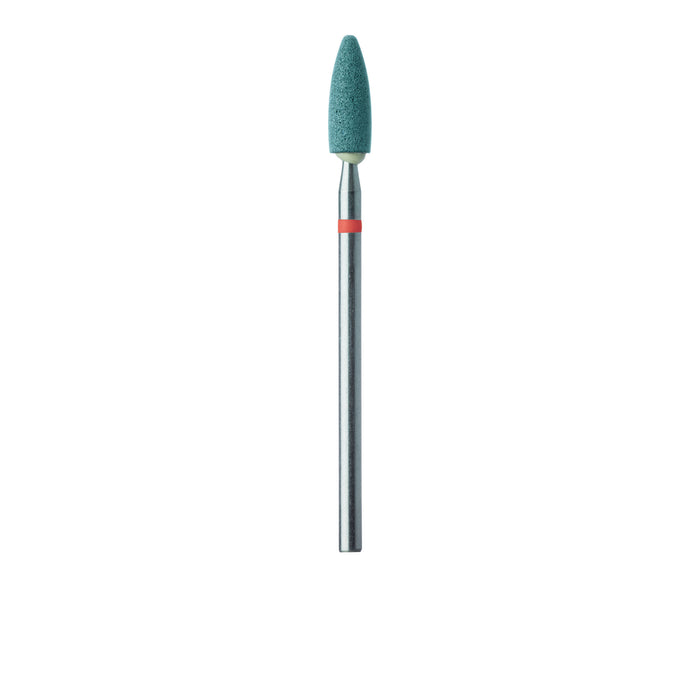 Abrasive, Green, Large Flame, Ceramic Diamond, 4mm Ø, Fine, HP - D660F-040-HP-GRN - Avtec Dental