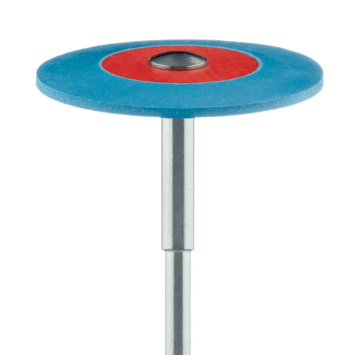 Polisher, Diamond Impregnated, For Zirconia, Blue / Orange, Knife Edge, 26mm Ø, Smoothing / Pre-Polishing, HP - DCA01-260-HP-BL / O - Avtec Dental