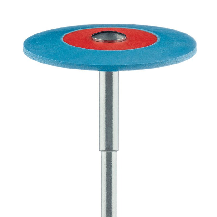 Polisher, Diamond Impregnated, For Zirconia, Blue / Orange, Knife Edge, 26mm Ø, Smoothing / Pre-Polishing, HP - DCA01-260-HP-BL / O - Avtec Dental